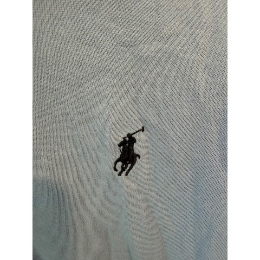 Polo Ralph Lauren Mens Medium Light Blue Short Sleeve Cotton Polo Shirt - Picture 3 of 9